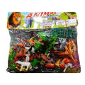 Wild small Animal Jungle Toys For Kids/School Projects-Pack of 12 different animals And tree. 