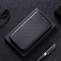 For Sony Xperia 1 III Carbon Fiber Texture Horizontal Flip TPU + PC + PU Leather Case with Card Slot. 