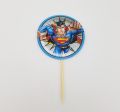 SUPERMAN THEME CUPCAKE TOPPER - PACK OF 10 CUPCAKE TOPPERS - SUPERMAN CUPCAKE TOPPERS. 