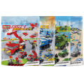 Lego Set  Police Car Fireboat Model Building Blocks City SWAT Vehicle Bricks Toys for Children Gift. 