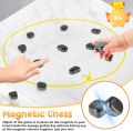 Magnetic Chess Game, Fun Table Top Magnet Game with String, Magnetic Stones Board Game Magnetic Chess Board Game Set Improve Log. 