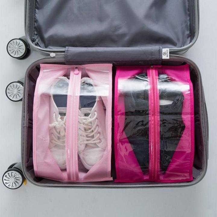 Shoe Bag for Travel - Zipper Shoes Bags for Pair of shoe - Dust Proof Shoe Bag - Multicolored