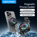 Vention Magnetic Phone Cooler Fast Cooling Semiconductor Radiator & LED Digital Display Clip-on Portable USB-C Heatsink for PUBG Mobile Gaming Phone Radiator. 