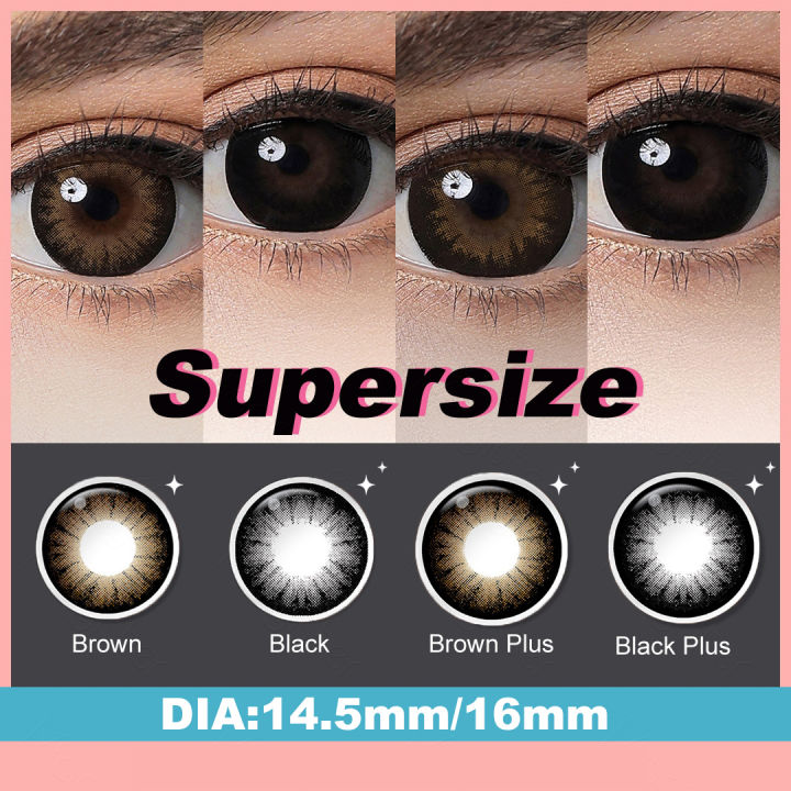 【FASHION】 Magister 1 Pair Contact Lenses For Eyes Beauty Pupils Big Black Lenses Comestic Eye Color Lens 16Mm Color Contact Lenses