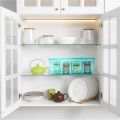 Fast Forward Stackable Tea Bag Organizer with Clear Lid - Ideal for Countertops, Kitchen Cabinets, and Pantry - Versatile Tea Bag Holder for Sweeteners and More (Clear). 
