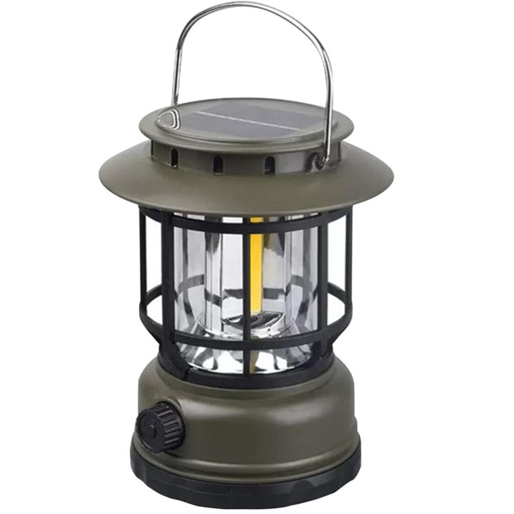 Rechargeable And Solar Camping LED Lantern Lamp k-22 | Outdoor Camping Atmosphere Light | Portable Night Light, for Camping,Hiking and Fishing