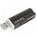 All In One USB 2.0 Multifunction 1xSiyoteam mini multi in one memory card reader. 
