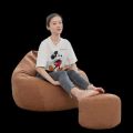 Leather Bean Bag Stool – Compact & Stylish Footrest or Seat for Modern Home Decor. 