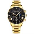 【Can last for 10 years】 Fashion Business Dashboard Calendar Fake Three-Eye Quartz Watch Roman Men's Watch   Luxury Watch. 