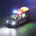 1/32 Alloy Diecast Car Model Ambulance Police Car Fire Engine Auto Model Metal Body Pull Back 5 Doors Open Vehicle Children Toys. 