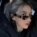 Korean ulzzang style Harajuku rectangle Aesthetic Shades sunglasses For Women/Men. 