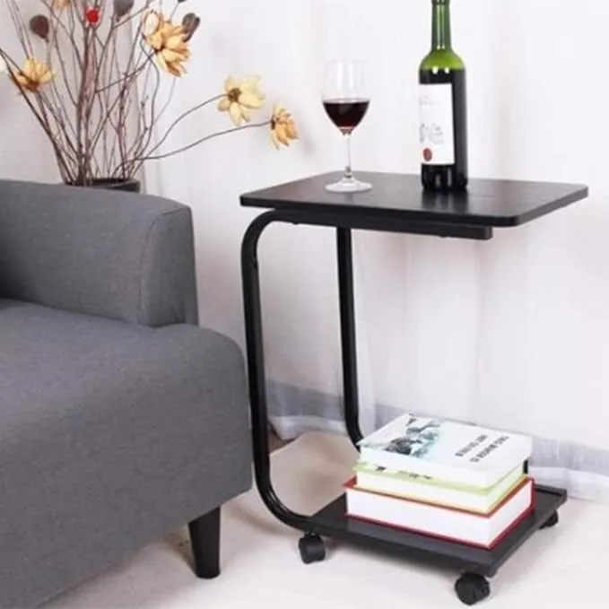 Movable%20Desk%20Side%20Table%20Tray%20Cart%204%20Wheels%20Steel%20Legs%20Wood%20Desktop%20Office%20Home%20Desk%20Shelf%20Organizer%20Bookcase%20%7C%20Natural%20Wood%20Tone%20-%20Image%204