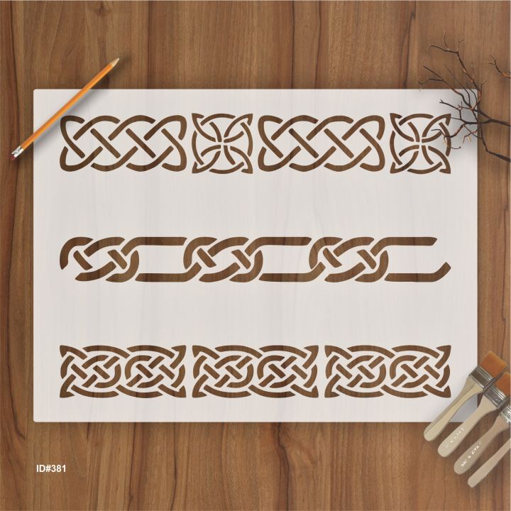 Celtic Border Stencil For Walls Painting Scrapbooking Stamping Stamp Album Decorative