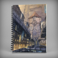 Building Painting Spiral Notebook - 7334. 