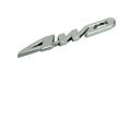 Metal 4WD Displacement Emblem Badge All Wheel Drive Auto car. 