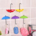 3-Piece Multicolor Umbrella Wall Hook Set - Key Holder, Decorative Storage. 
