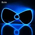 LED EL Wire Necktie Luminous Neon Flashing Light Up Bow Tie For Club Cosplay Evening Party Decoration for Men Women. 