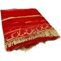 NIKKAH MUBARAK DUPATTA NET IN RED COLOR FOR WEDDING PARTY NIKKAH WEDDING NET DUPATTA ( 87 INCH X 42 INCH ). 
