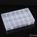 Components Storage Box 18 Slots Multi Functional Transparent Plastic Storage Box Case 18 Grid Adjustable Slots 18 Compartments For Jewelry Parts & Electronic Parts Storage. 