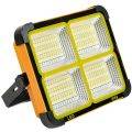 100W LED Outdoor Rechargeable Solar Flood Light Portable LED Reflector Rechargeable Spotlight Building Lamp. 