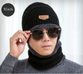 Winter Cap with Gloves Set – Warm, Stylish & Comfortable | Unisex Winter Accessories for Cold Weather, winter caps for men, caps for boys, caps for girls, winter cap with neck warmer. 