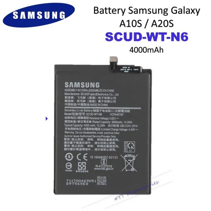 Samsung Galaxy A10S / A20s Battery Replacement SCUD-WT-N6 Battery with 4000mAh Capacity_Silver