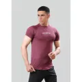 Men's T-Shirt for Gym and Workout - Maroon. 