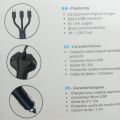 5 in 1 Car Charger 5V/5A Type C, Micro USB, Iphone Lightning Cable. 