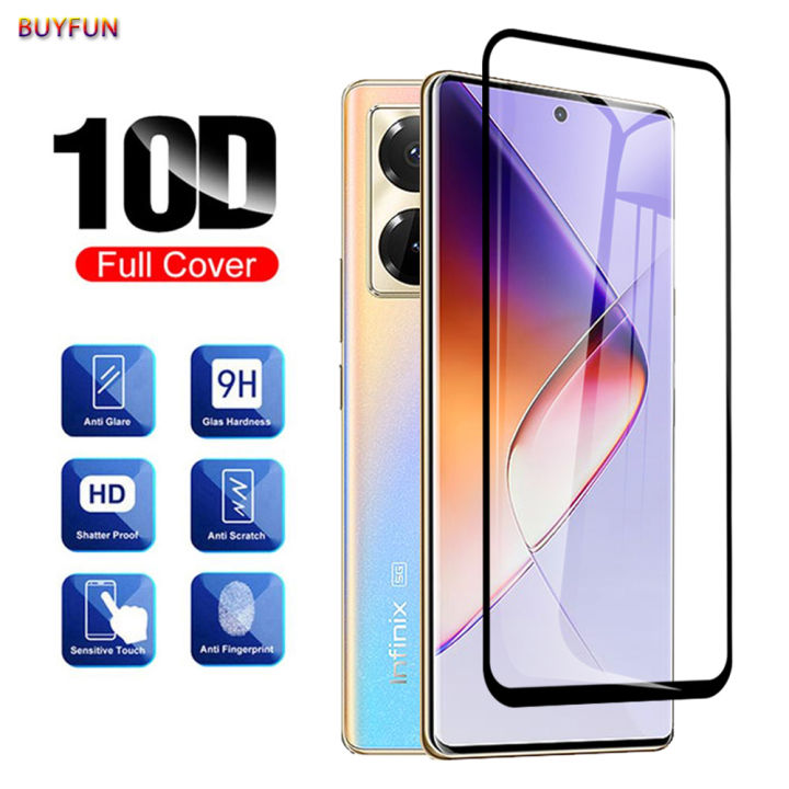 For Infinix Note 40 Pro 5G and Note 40 Pro Plus 5G 1Pcs Curved Tempered Glass Witch Black Edge For Note40 Pro Note 40Pro Note40 Pro+ 40Pro+ 40ProPlus Screen Protector Edge Glue