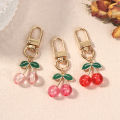 Charm DIY Jewelry Gifts Lovely Cherry Keychain Simulated Fruit Keyring Pendants For Women Girls Handbag Decoration Cherry Super Store. 