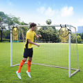 MeterMall 1PC/2PCS Football Goal Target Net Top Football Goal Accessories With Frame Cross Corner Accessories 45 x 60 Cm. 
