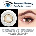 Cheatnut Brown COSMETIC COLORED CONTACT LENSES Eye Contact Lenses Forever Beauty / Disposable Lenses / Lense, Eye Lense / Color Lense / Eye Lenses For Girls Women Men. 
