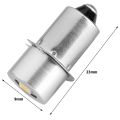 2X 1W P13.5S LED Flashlight Bulb, 100-110LM 2700-7000K Replacement Bulb Torch Lamp Emergency Work Light(3V). 