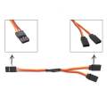 15Pcs 150mm Y Type Extended Line Extension Lead Wire Cable For Futaba Jr Y Harness Servo Lead Extension. 