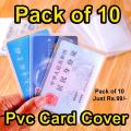 Card Covers - PVC - ATM Card & Id Card Pack of 10. 
