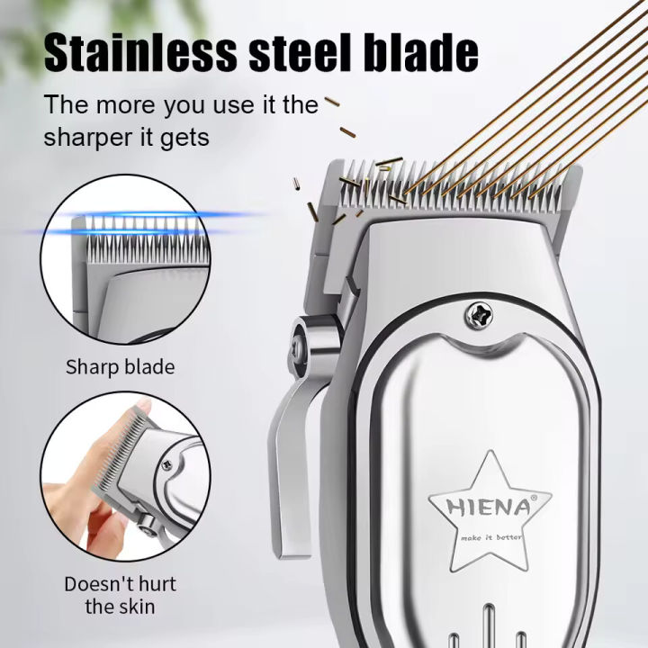 Men’s Professional Electric Hair Trimmer | Cordless Rechargeable Hair ...