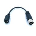PS2 MD 6-Pin Female To DIN 5-Pin Male Cable 0.15M PS2 Keyboard And Mouse Transmission Cable 15Cm. 
