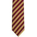 Waodeals: All College Tie - Men Students Neck Tie, College Uniforms Ties for Boys Students Maroon and Gold Striped Striped Neckwear Tie. 
