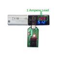 WikiTech 1A & 2A USB Port Selectable Discharge Load Tester Digital Current Voltage Meter Tester With Switch & LED. 