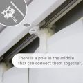 Vertical Blind Repair Carrier with Stem Vertical Blinds Repair Kit White Blinds Replacement Parts 40Pcs. 