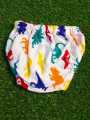 Pack of 12- Soft Cotton baby chaddi Diaper Cover Panties in White prints. 