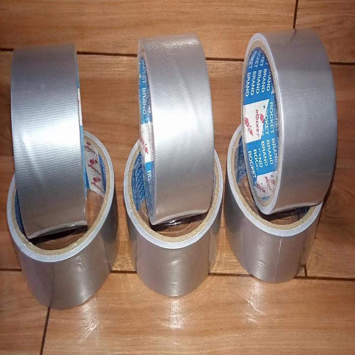 Binding Tape / Duct Tape / Binding Tape 2 Inch 5 Yard # 701 B Grey (5 Pcs)