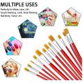 Pack of 12 Paint Brushes - Multi-Shape High Quality Paint Brushes Set - Acrylic Artist Paint Brush Set - Oil Painting Brush - Multipurpose Brushes -Craft Paint Brushes. 