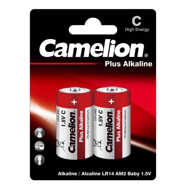 Camelion alkaline C size batteries – LR14 (2 batteries)