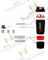 Blender Bottle Classic 16oz Shaker Mixer Cup Protein Shaker Blender. 