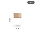 High Quality Dispensing Bottles Glass Sealed Spice Jars with Wood Lids Storage Tool Food Storage Sealing Jar Transparent Storage Tank Glass Storage Bottle. 