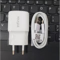 Infinix Fast Charger + Data Cable Fast Charging For Infinix Mobile Phone. 