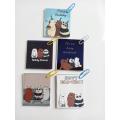 We bare bears Mini Cards - Pack of 5 - Size: 5 x 5 cm. 