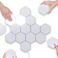 HA 1 pcs Quantum lamp LED Lamp Modular Touch Sensitive Lighting Hexagonal Night Light Lamps Wall Lamp Hexagonal wall light. 