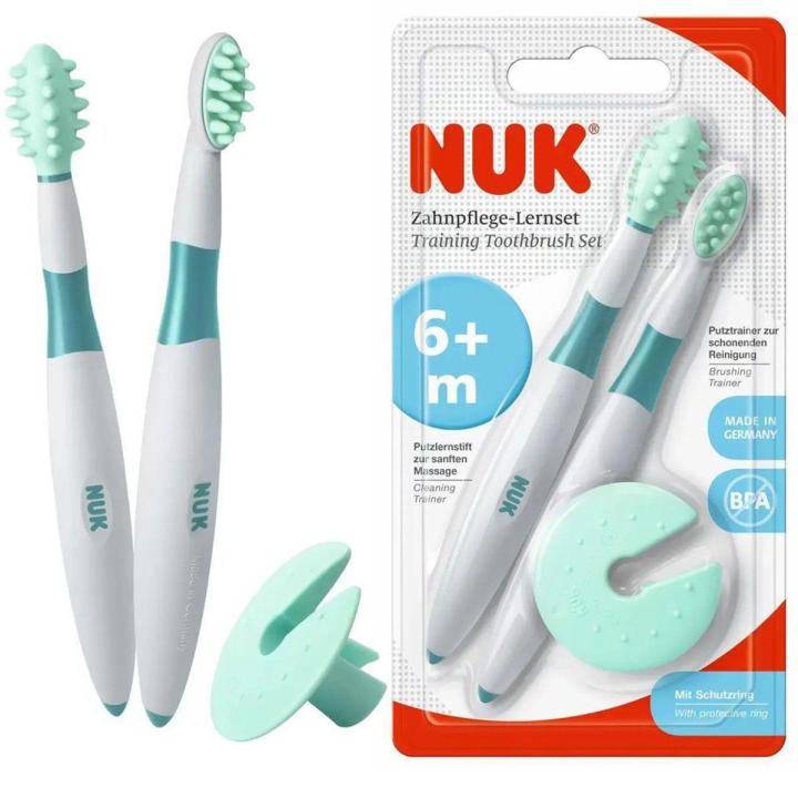 NUK Baby Dental Hygiene Training Toothbrush Set for 0-6 months (pack 1)